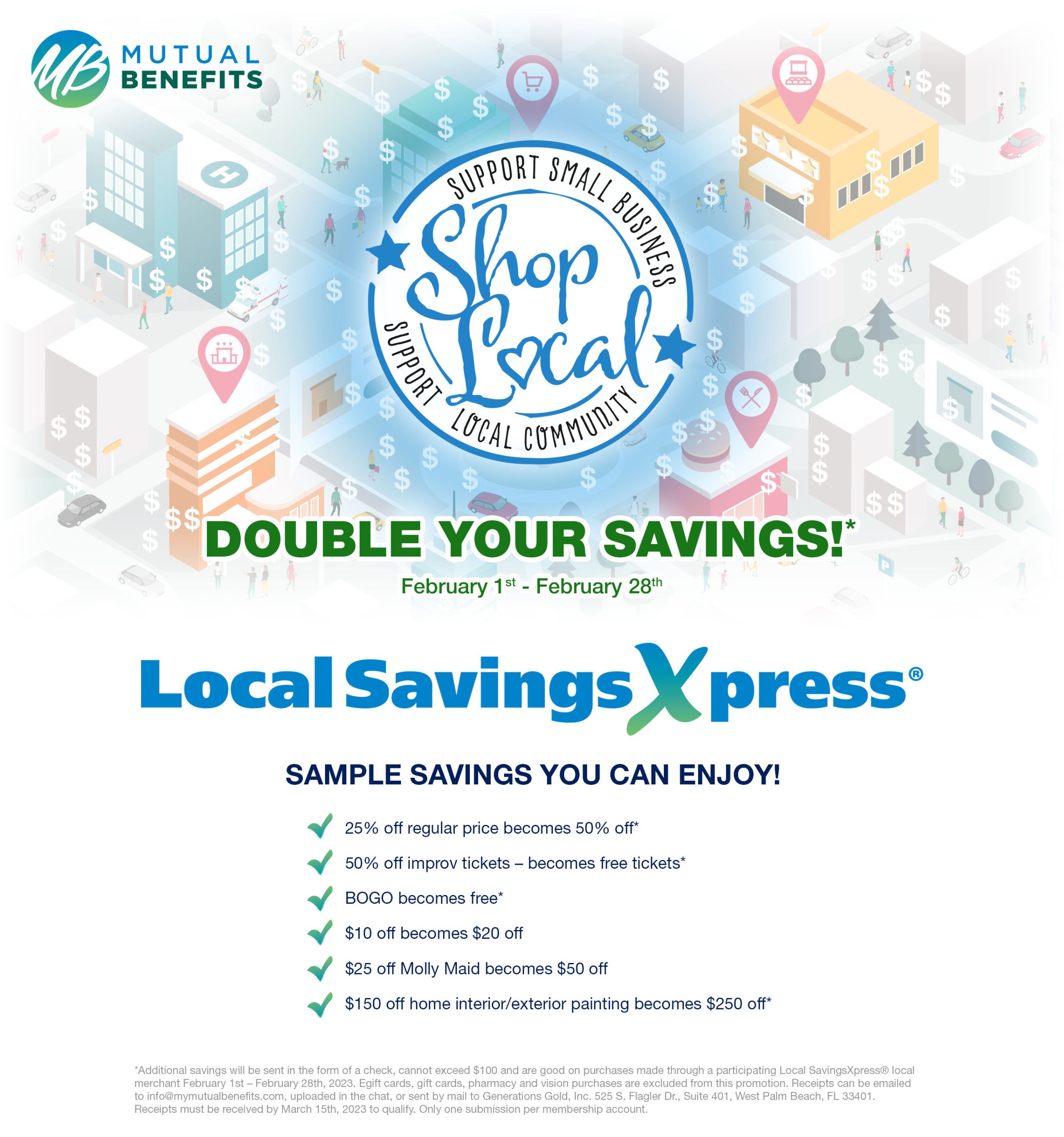 Mutual Benefits Members – Shop Local & Double Your Savings - Meredith ...